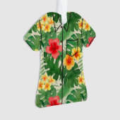 Luana Aquarelle Tropicale Florale Aloha Chemise Ve (devant)