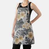 Luana Waterverf Tropical Grey Floral Schort (Insitu)