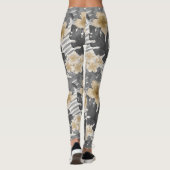 Luana Waterverf Tropical Neutral Floral Leggings (Achterkant)