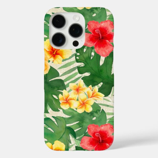 Luana Waterverf Tropische Vivid Floral Case-Mate iPhone Case (Achterkant)