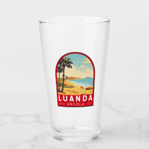 Luanda Angola Travel Kunst Vintage Glas