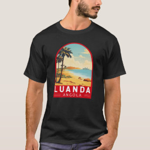 Luanda Angola Travel Kunst Vintage T-shirt