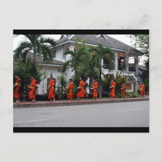 luang alms briefkaart (Voorkant)