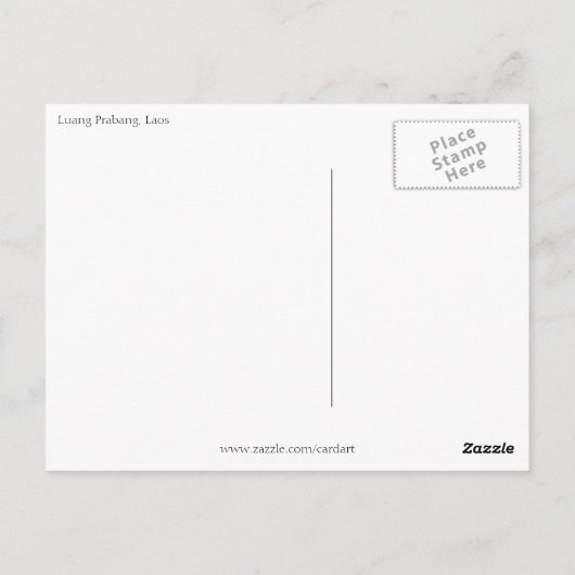 luang alms procureur briefkaart (Achterkant)