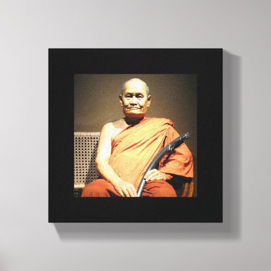 Luang Poo Cha Subhaddho ... Buddhist Monk Canvas Afdruk (Voorkant)