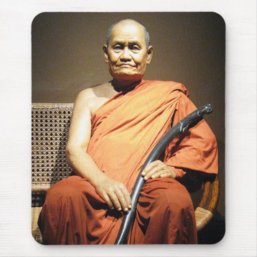 Luang Poo Cha Subhaddho ... Buddhist Monk Muismat (Voorkant)
