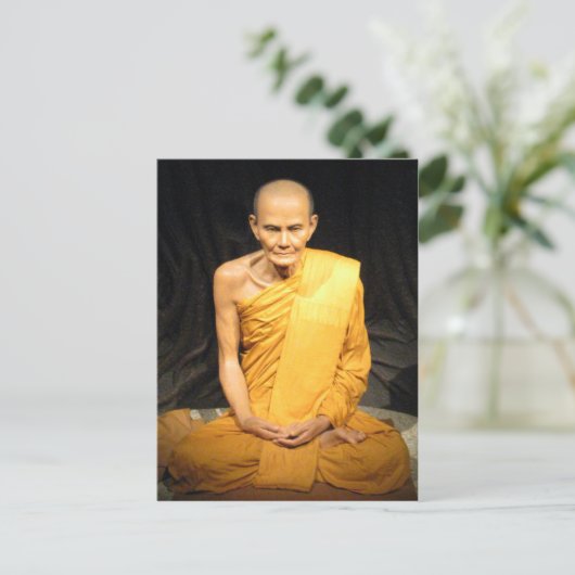 Luang Poo Mun Bhuridatto ... Buddhist Monk Briefkaart (Staand voorkant)