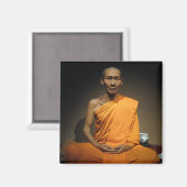 Luang Por Kasem Khemako ... Buddhist Monk Magneet (Voorkant / Achterkant)