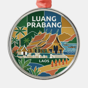 Luang Prabang Laos Metalen Ornament