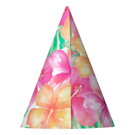 Luau 3e verjaardag feesthoedjes (Achterkant)