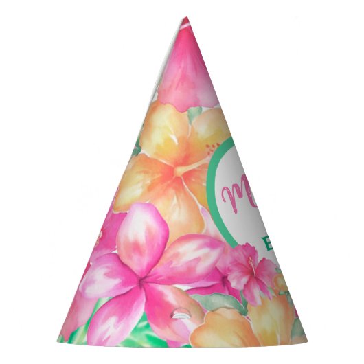 Luau 3e verjaardag feesthoedjes (Links)