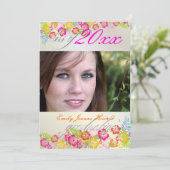 Luau Afstudeerfeest Kaart (Staand voorkant)