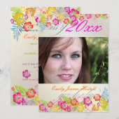 Luau Afstudeerfeest Kaart (Voorkant / Achterkant)