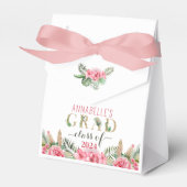 Luau Afstuderen Klasse van 2024 Floral Bedankdoosjes (Voorkant Zijde)