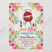 Luau Aloha BBQ Retraite Tropicale Invitation (Devant / Derrière)