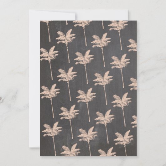 Luau Aloha Chalk fête d'anniversaire Invitation tr (Dos)