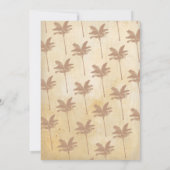 Luau Aloha Vintage fête d'anniversaire Invitation  (Dos)