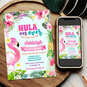 Luau Anniversaire Tropical Summer Invitation