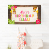 Luau Birthday Banner - Girl (Insitu)
