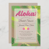 Luau Bridal Shower Kaart (Voorkant / Achterkant)