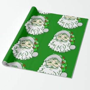 luau christmas hawaiian santa claus cadeaupapier
