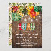 Luau Couples Shower-uitnodiging (Voorkant / Achterkant)
