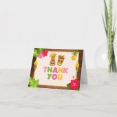 Luau Dankkaart Bedankkaart (Voorkant)