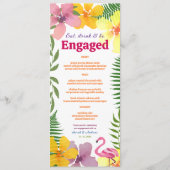 Luau Engagement Party Tropical Menu (Voorkant)