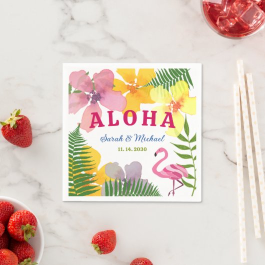 Luau Engagement Party Tropical Servet (Insitu)