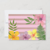 Luau Foto 1st Birthday Kaart (Achterkant)