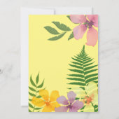 Luau Girl 1er anniversaire Invitation (Dos)