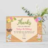 Luau Hartelijk dank Bedankkaart (Staand voorkant)