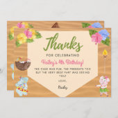 Luau Hartelijk dank Bedankkaart (Voorkant / Achterkant)