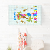 Luau Hawaii Hawaiian Pool Boy Birthday Party Spandoek (Insitu)