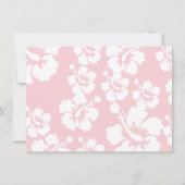 Luau Hawaii Invitation à l'anniversaire de la fill (Dos)