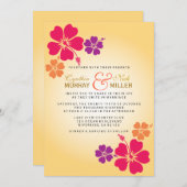 Luau / Hawaiiaanse bruiloft Kaart (Voorkant / Achterkant)