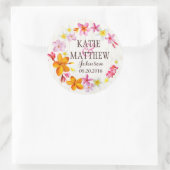 Luau Hawaiian Lei Rustic Beach Bruiloft Label (Tas)