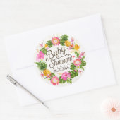 Luau Hawaiian Rustic Beach Baby shower Label (Envelop)
