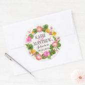 Luau Hawaiian Rustic Beach Étiquette de mariage (Enveloppe)