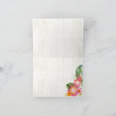 Luau Hawaiian rustieke strand dank u kaart (Binnen)