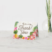 Luau Hawaiian rustieke strand dank u kaart (Voorkant)