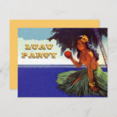 LUAU HULA DANCE FÊTE INVITATION ~EZ À CUSTOMISER! (Devant / Derrière)