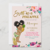 Luau invitation anniversaire Africain-Américain (Devant)