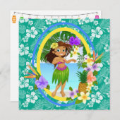 Luau Invitation / Beach Wedding Party Kaart (Voorkant / Achterkant)