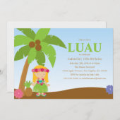 Luau | Invitation de parti (Devant / Derrière)