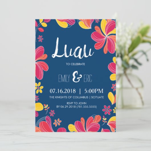 Luau Invitation - Invitation de la partie tropical (Debout devant)