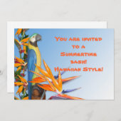 Luau Invitation pour la fête d'été (Devant / Derrière)