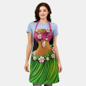 Luau of Kitchen Laughter Schort (Gedragen)