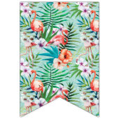 Luau Party Banner | Flamingo's en palmen (Eerste vlag)