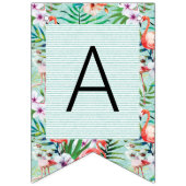 Luau Party Banner | Flamingo's en palmen (Derde vlag)